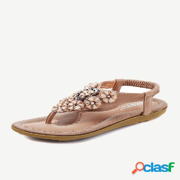 Bohemio Floral Rebordeado de Cristal Calzar Directamente
