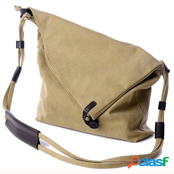 Bolsa retra casual de lona de grande capacidad Bolsa de ocio
