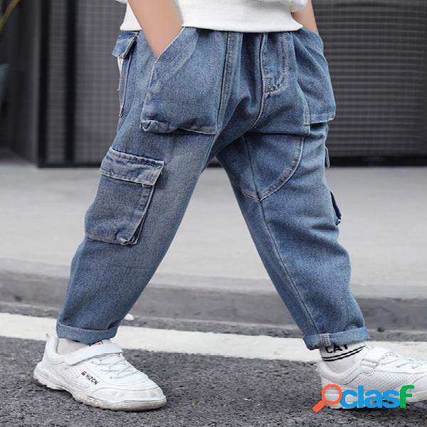 Calzoncillo de cintura elástica Jeans para niño Diseño