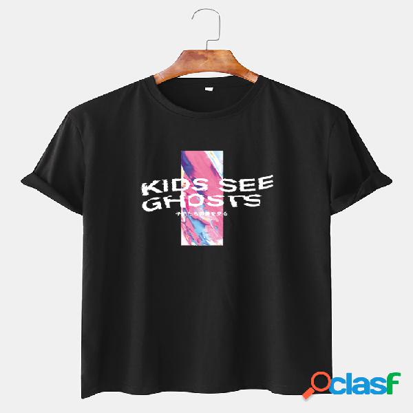 Camisetas superiores transpirables con cuello redondo y