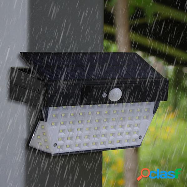 Energía solar 78 LED PIR Motion Sensor Impermeable Aplique