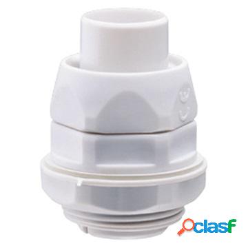 Gewiss Conector de Tubería Flexible a Caja, 3/4'', Blanco