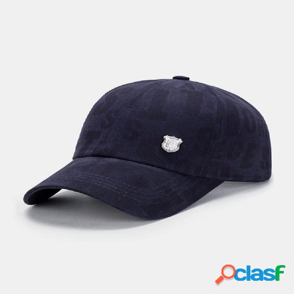 Gorra de béisbol cálida ajustable de algodón con detalle