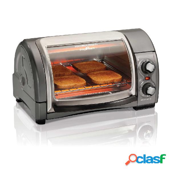 Hamilton Beach Horno Tostador 31334D, 4 Rebanadas, Plata
