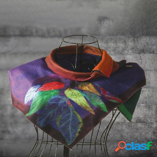 Mujer Casual Multicolor Rayas Redondas Cuello Bufandas y