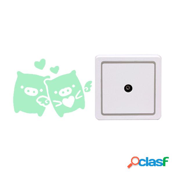 Pig Creative Luminous Switch Sticker Resplandor extraíble