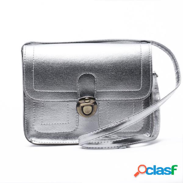 Silver Stitching Design CrossBody Bolsas