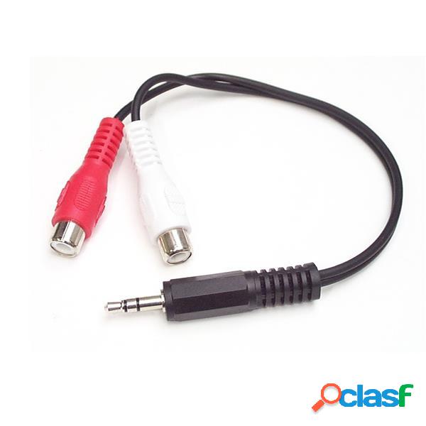 StarTech.com Adaptador de Audio 3.5mm Macho - 2x RCA Hembra,