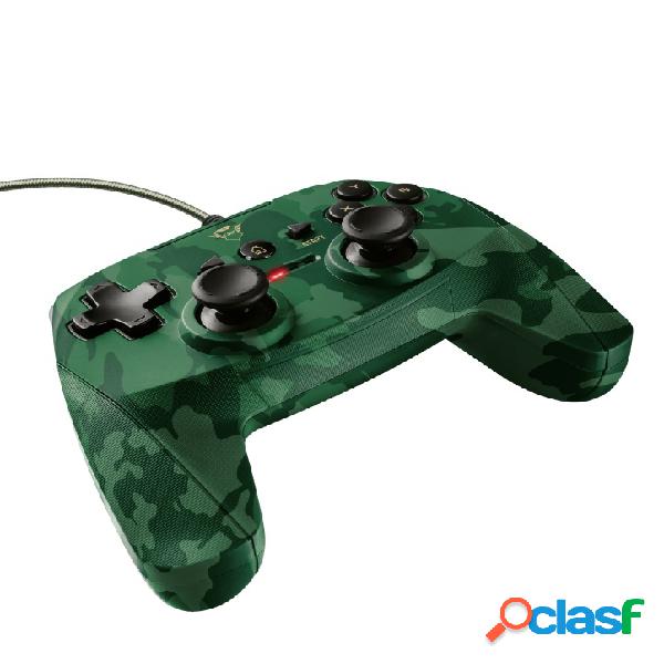 Trust Gamepad GXT 540C Yula, Alámbrico, USB, Verde