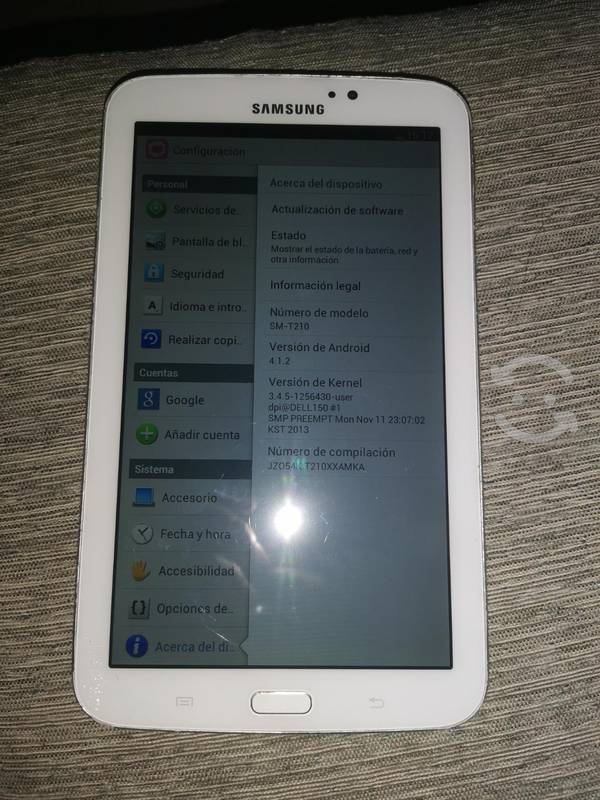 tablet Samsung 3 modelo sm-t210