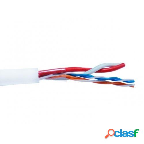 Enson Bobina de Cable Cat5e UTP 2 Pares, 500 Metros, Blanco