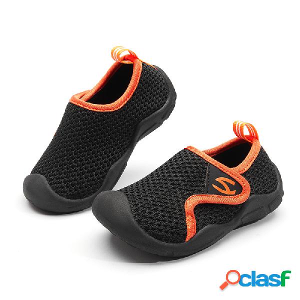 HOBIBEAR Unisex niños zapatos para niños pequeños tela de