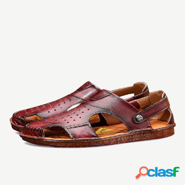 Hombres retro antideslizante usable cómodo resbalón en