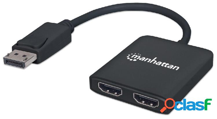 Manhattan Divisor de Video DisplayPort Macho - 2x HDMI