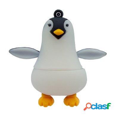 Memoria USB BRobotix 180300-10, 16GB, USB 2.0, Pingüino