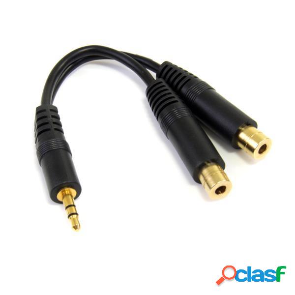 StarTech.com Adaptador de Audio 3.5mm Macho - 2x 3.5mm