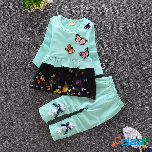 1-2-3 años de edad, ropa de bebé casual para niños