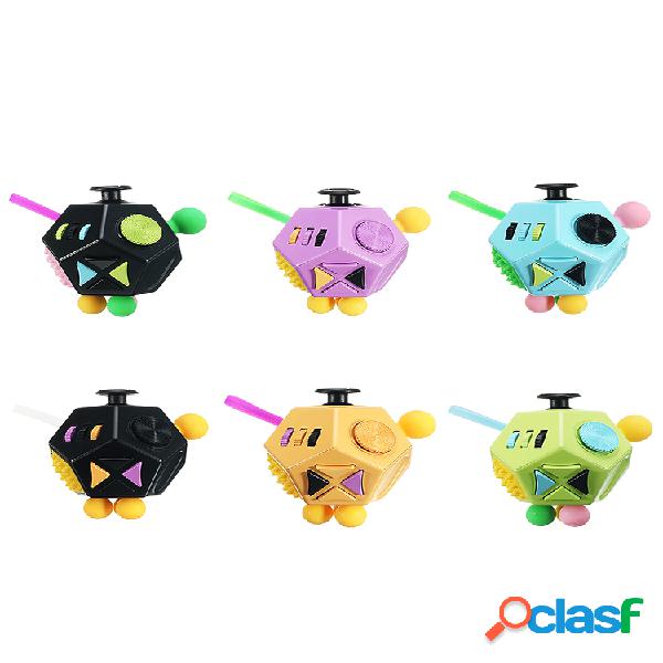 12 Side Sided Fidget Cube Escritorio Juguete Estrés Alivio