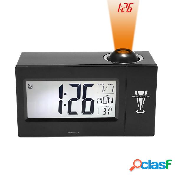 Digital Reloj Binwo Alarma de proyección de tiempo de