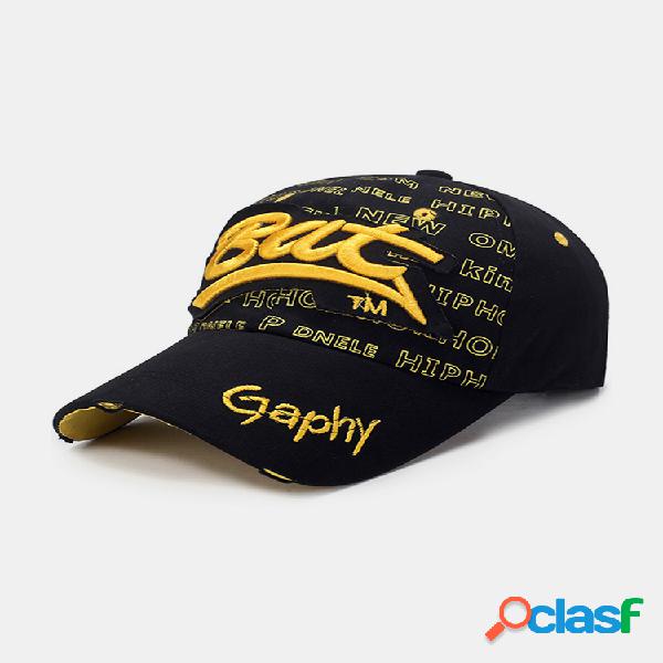 Gorra de béisbol deportiva ajustable de algodón con