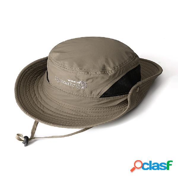 Gorra de pescador unisex Transpirable Lata atada al aire