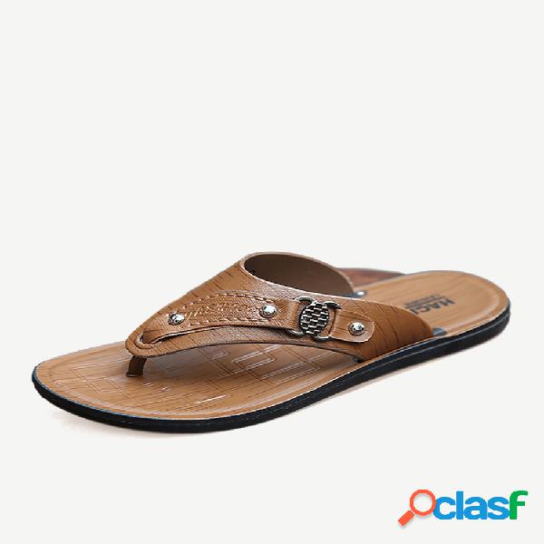 Hombres con estilo Clip Toe Water Playa Sandalias Chanclas