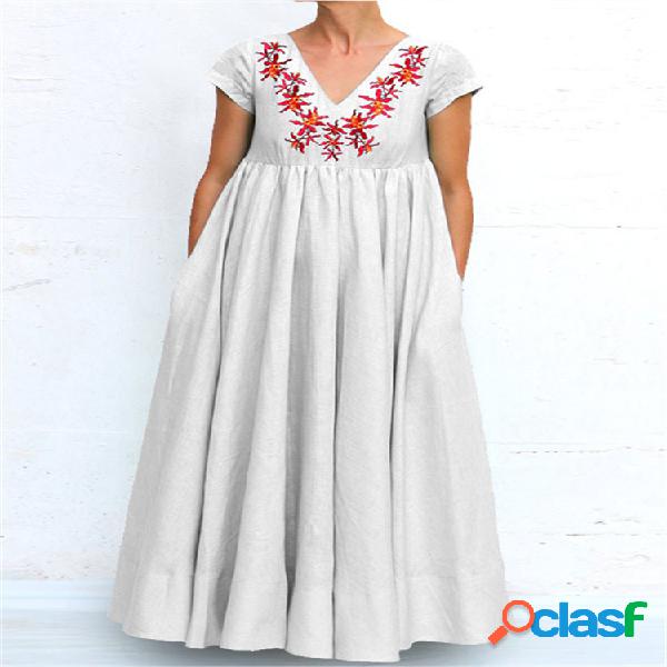 Imprimir Maxi Kaftan Fiesta plisada Cremallera trasera