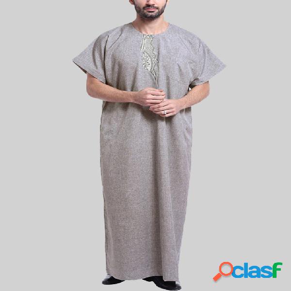 Indio retro para hombre con estilo causal Kaftan largo