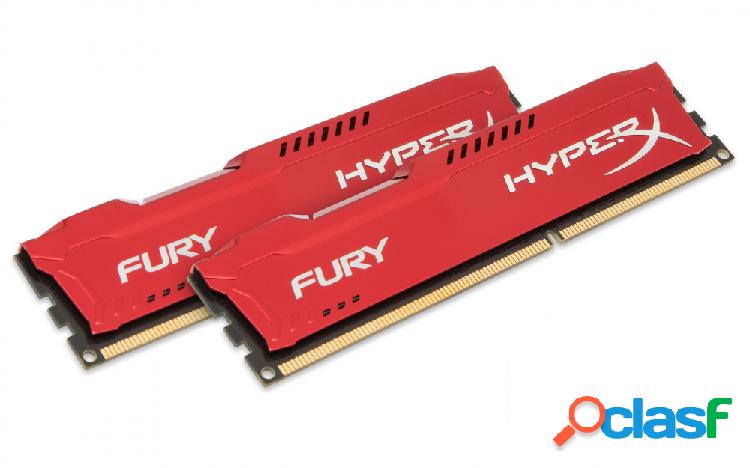 Kit Memoria RAM HyperX FURY Red DDR3, 1600MHz, 16GB (2 x