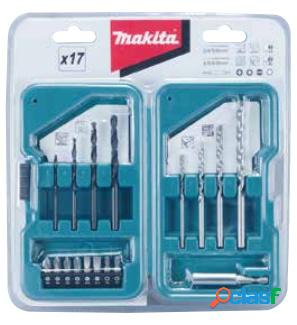 Makita Juego de Brocas y Puntas D-45836, 17 Piezas