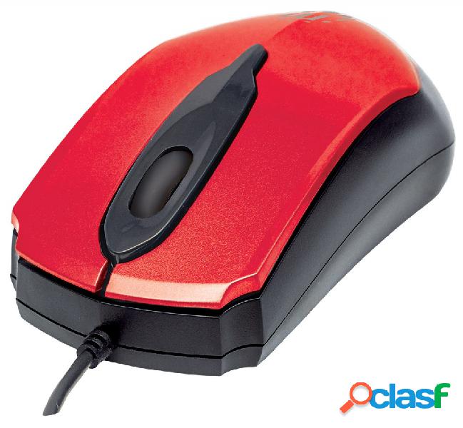Mouse Manhattan Óptico Edge, Alámbrico, USB, 1000DPI,
