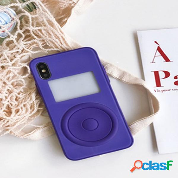 Mujeres vendimia Reproductor de estilo simple TPU Soft