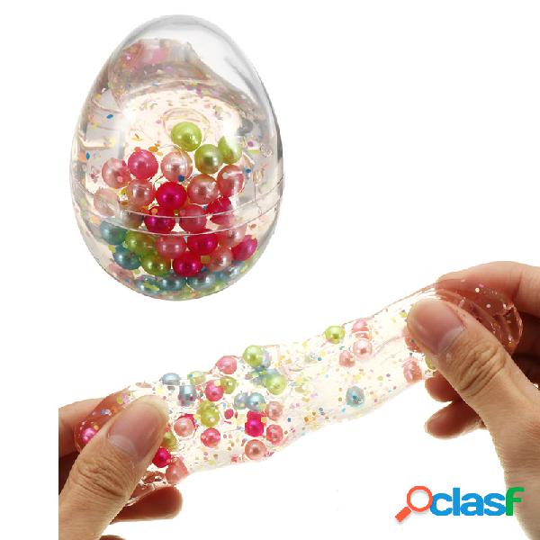 Slime Pearl Ball Simulated Egg Shape Bottle Crystal Mud