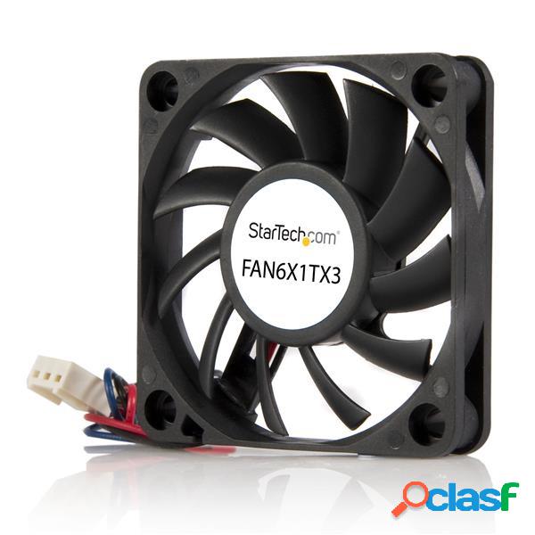 Ventilador StarTech.com FAN6X1TX3, 60mm, 4000RPM, Negro