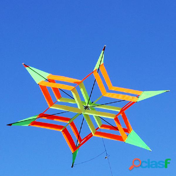 3D Colorful Flower Kite Single Line al aire libre Juguete