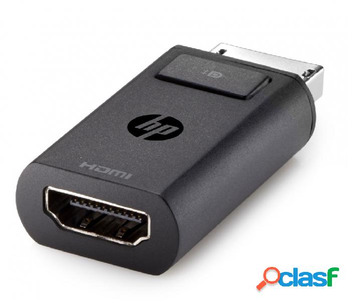 HP Adaptador DisplayPort Macho - HDMI Hembra, Negro