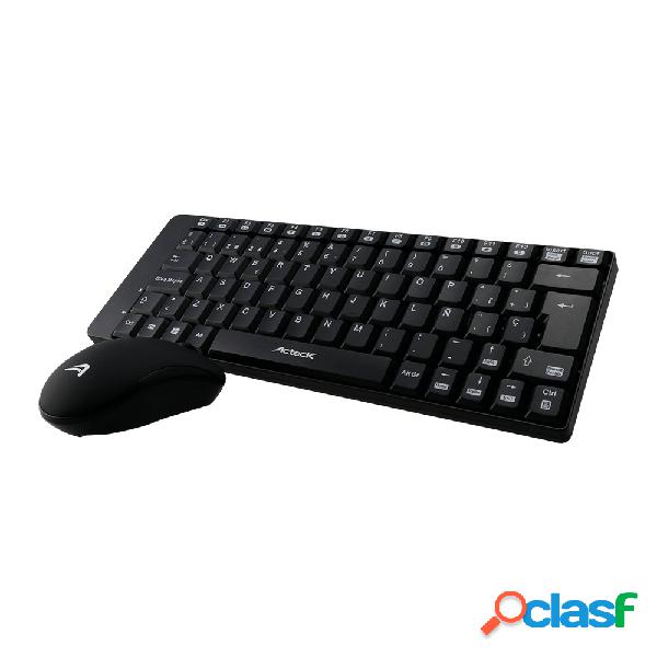 Kit de Teclado y Mouse Acteck AC-916622, RF Inalámbrico,