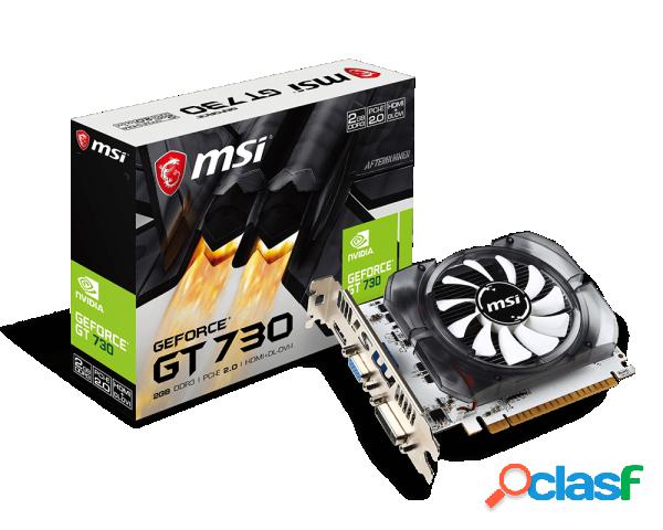 Tarjeta de Video MSI NVIDIA GeForce GT 730, 2GB 128-bit