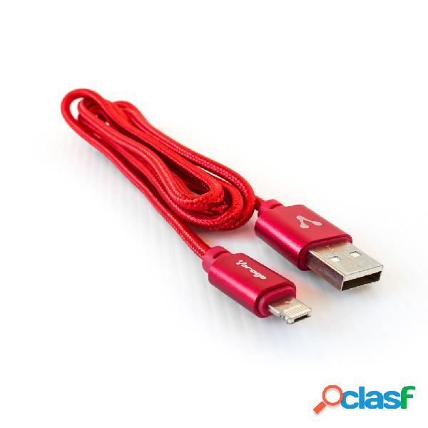 Vorago Cable de Carga Micro USB B/Lightning Macho - USB A
