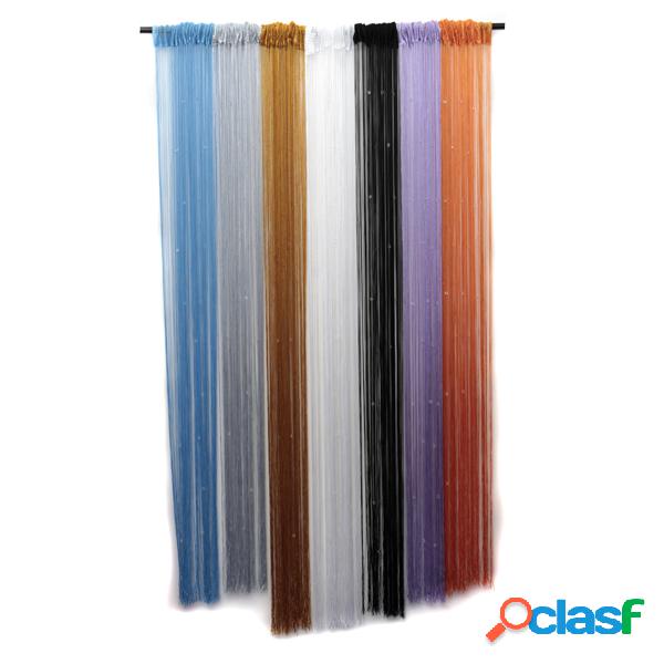 Glitter Bolas de Cristal Tassel String Line Puerta Ventana