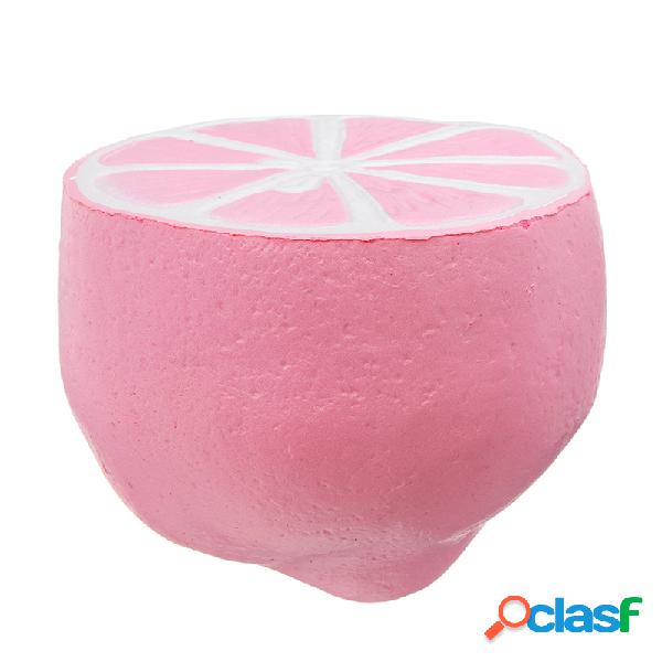 Half Shiny Rosa Lemon Squishy Slow Rising con embalaje
