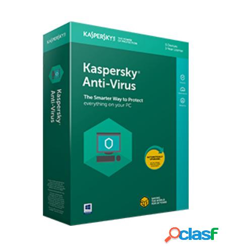Kaspersky Anti-Virus, 5 Usuarios, 3 Años, Windows/Mac -