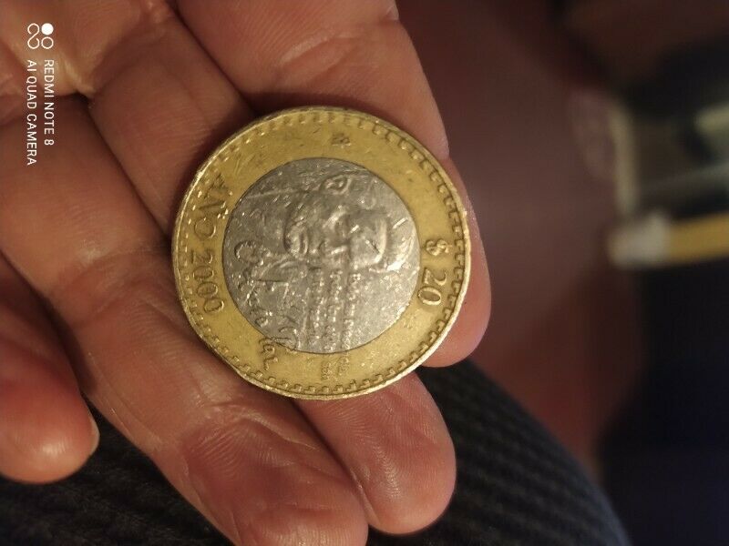 Moneda de 20 pesos de Octavio paz