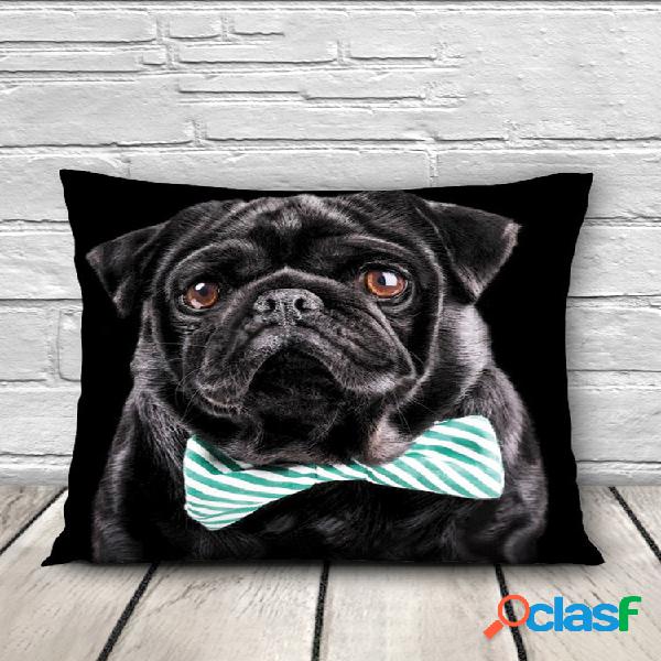 Patrones de animales 3D Throw Pillow Caso Sofá Oficina