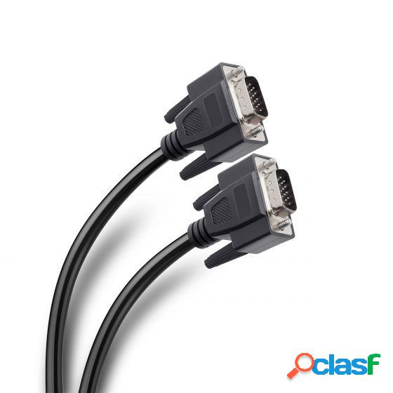 Steren Cable con Conectores Niquelados VGA Macho - VGA