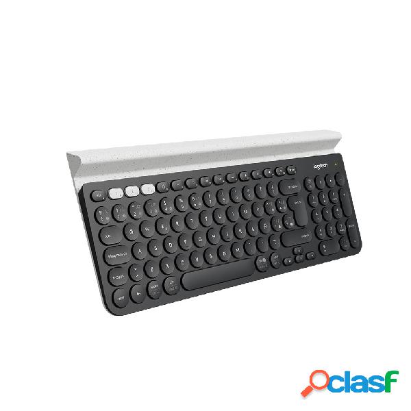 Teclado Logitech K780, Inalámbrico, Bluetooth, Negro