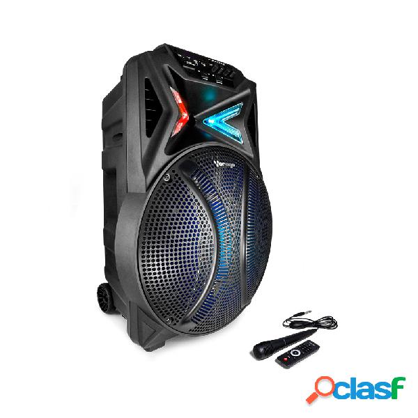 Vorago Bafle KSP-501, Bluetooth, Inalámbrico, 80W RMS, USB,
