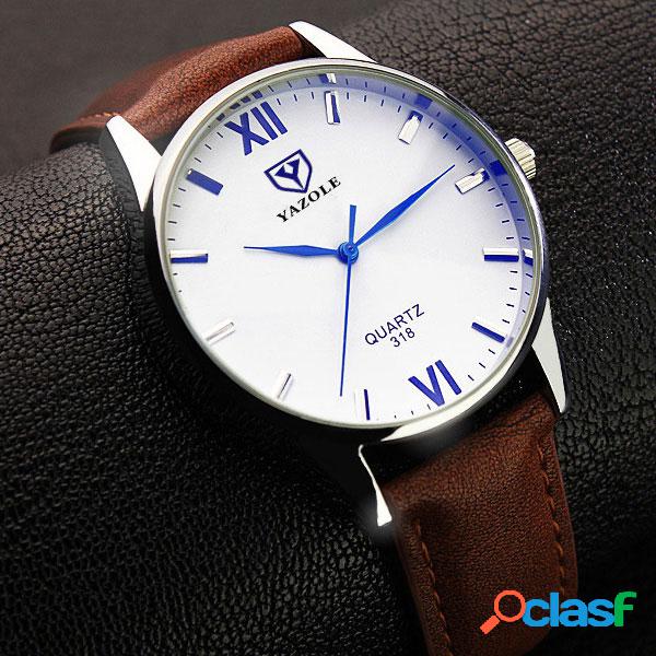 YAZOLE Relojes luminosos 318 para hombre Reloj de cuarzo de