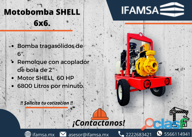 bomba tragasolidos ifamsa shell 6x6