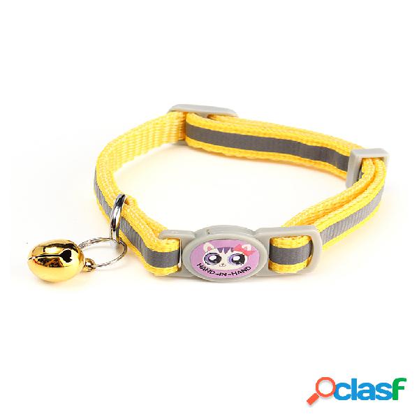 12Pcs / Lot Pet Gato Collar de seguridad con campana
